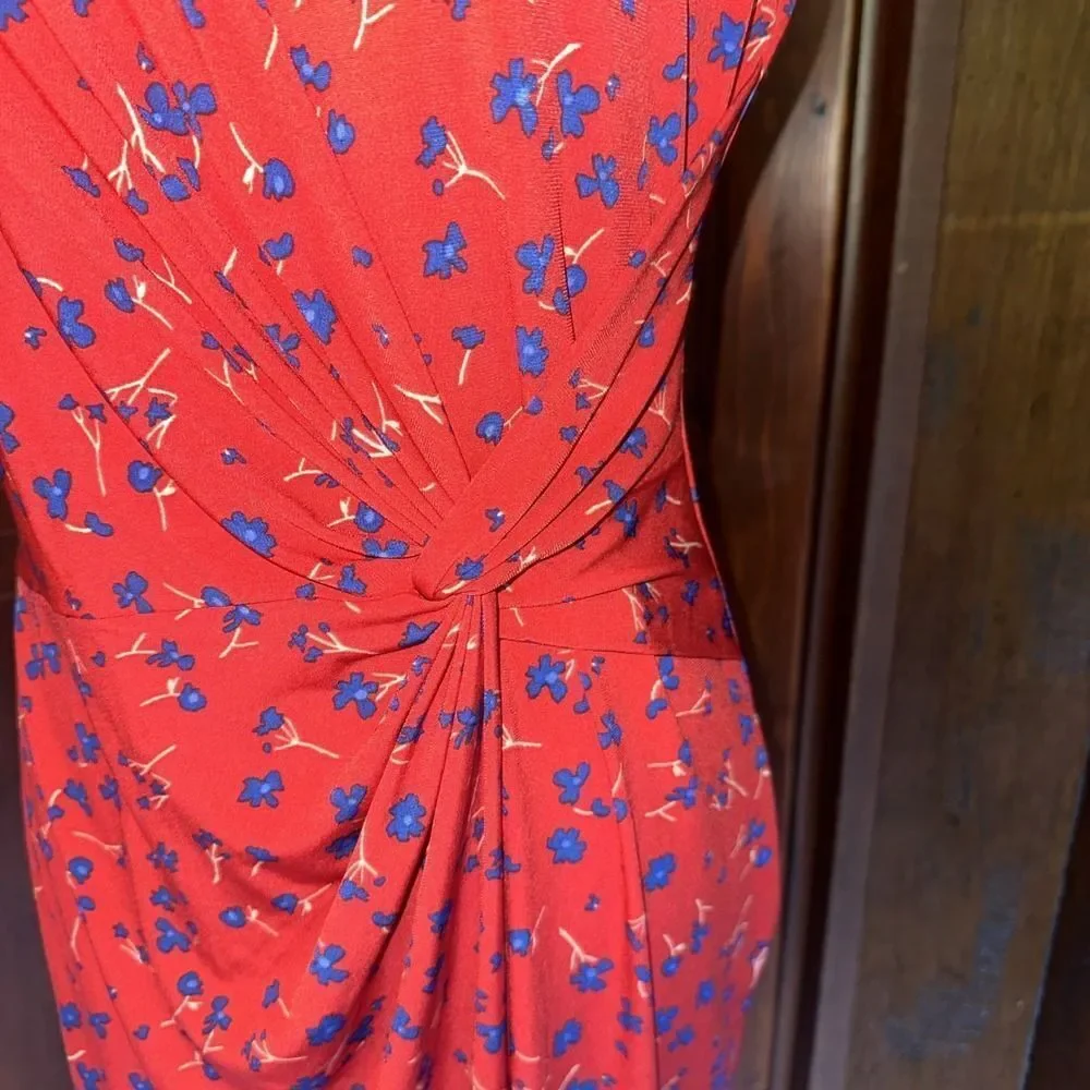 Banana Republic Women's‎ Faux Wrap Dress Front Knotted Dress Size XSP
